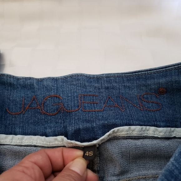 JAG Pull-On Wide Waist Band Straight Leg Jeans Size XS - Picture 3 of 7